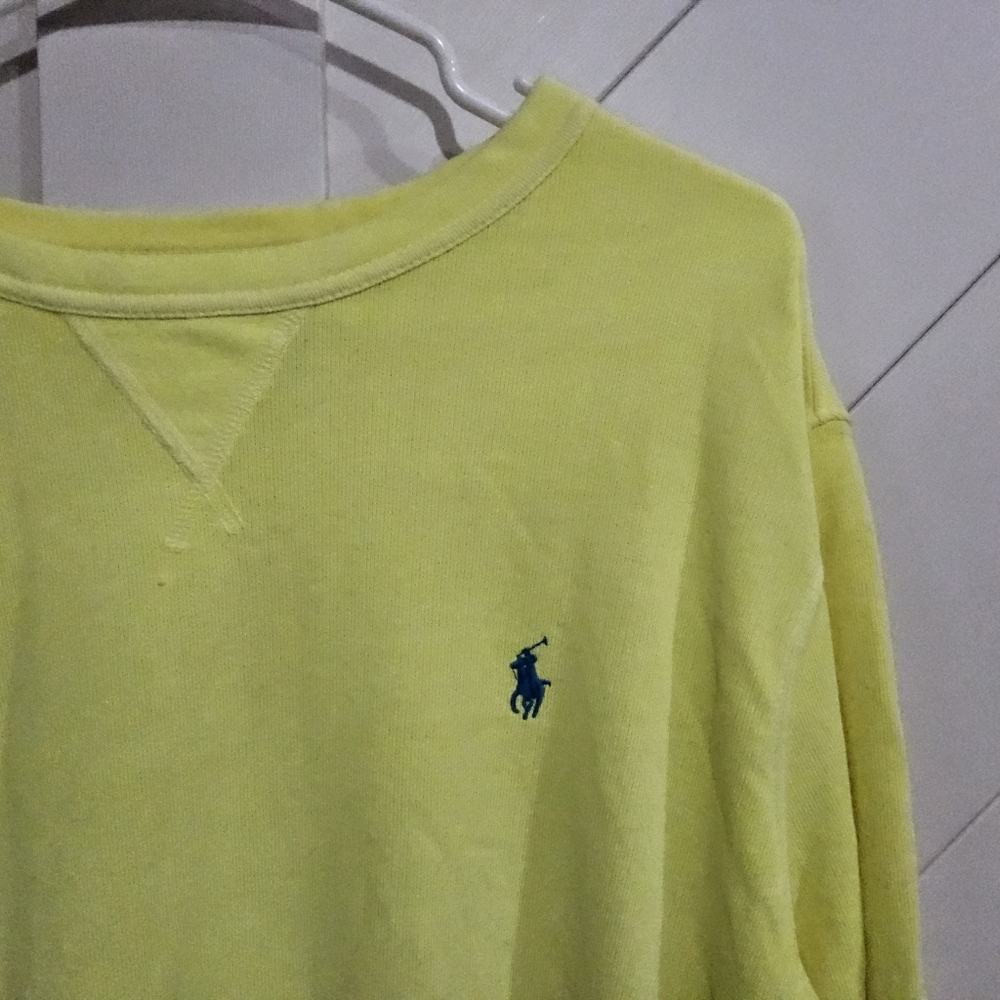 Polo Ralph Lauren Men's XL Lemon Yellow Crewneck
